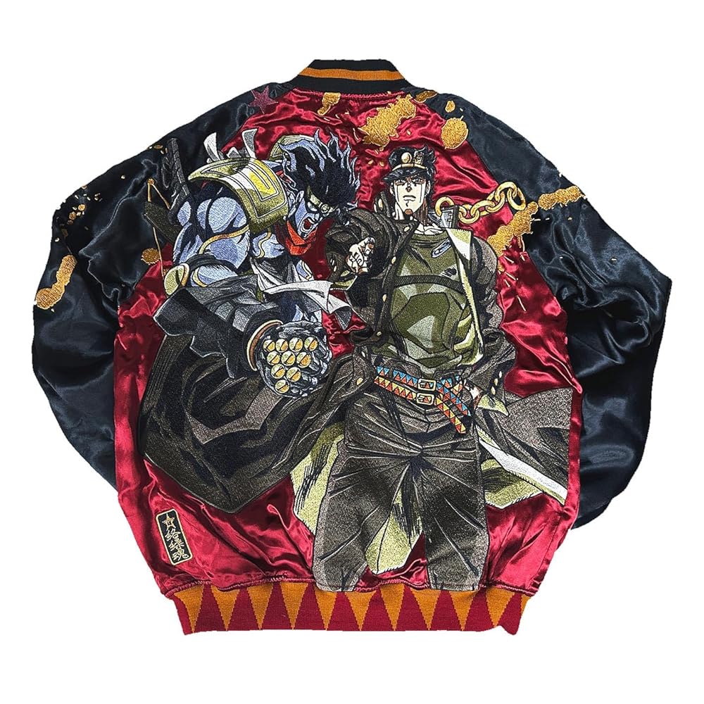 ハチワレ ジョジョスカジャン Amazon | 絡繰魂(カラクリダマシイ) JOJO コラボ スカジャン